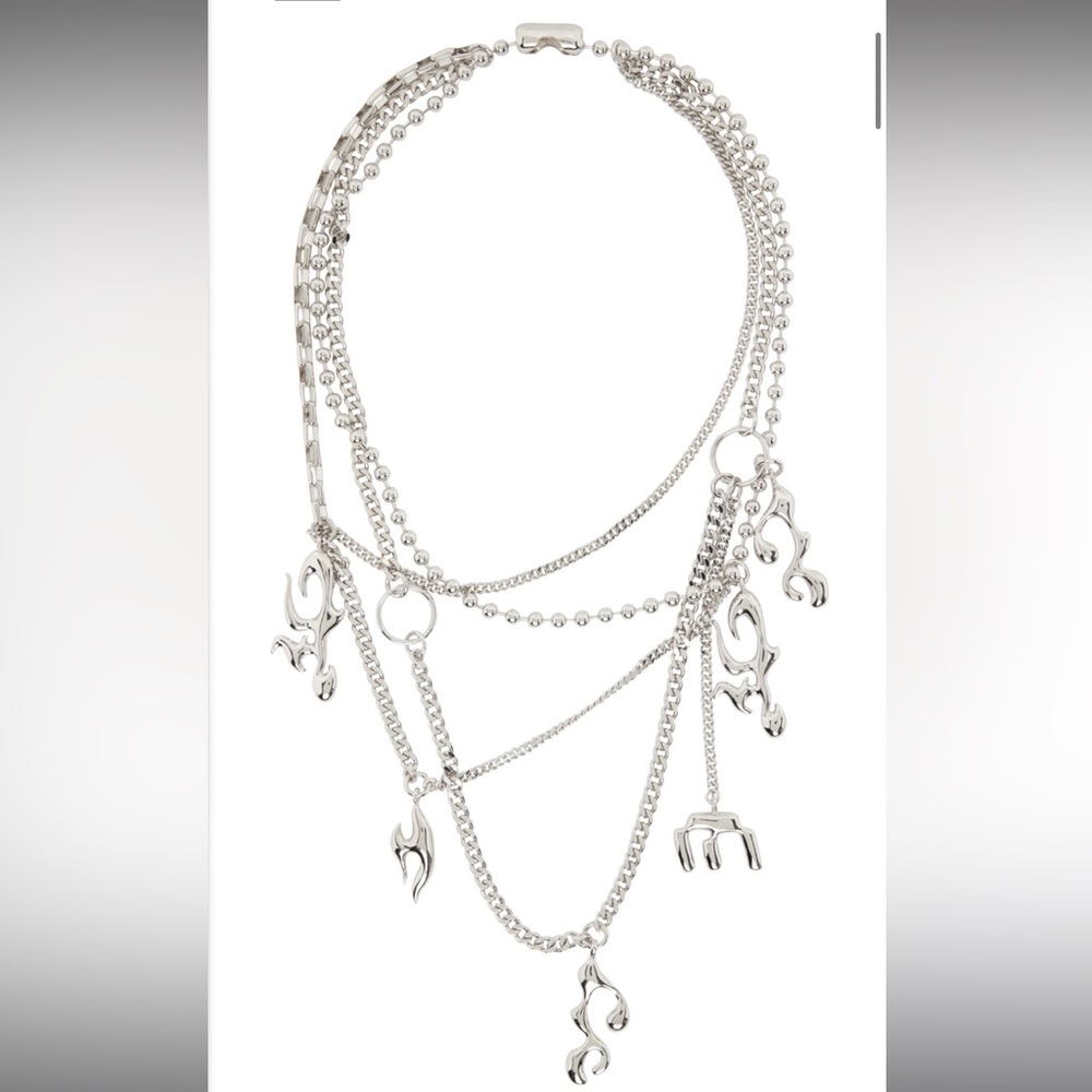 Miaou Silver Hannah Jewett Edition Charm Necklace NWT
